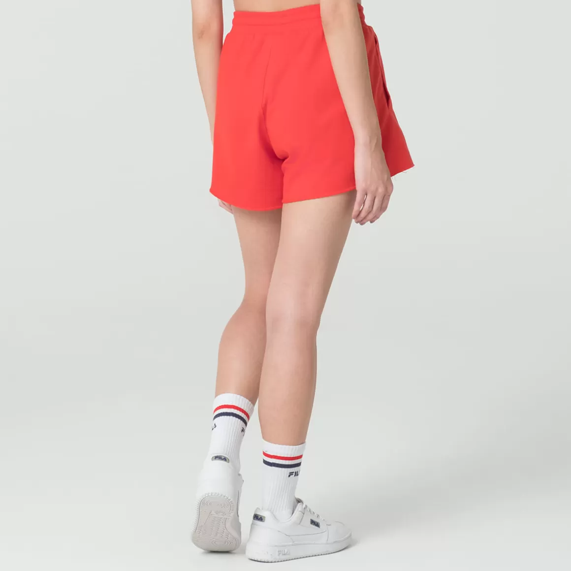 FILA Bermuda Casual Feminina Letter Vermelha - * Shorts, saias e skorts