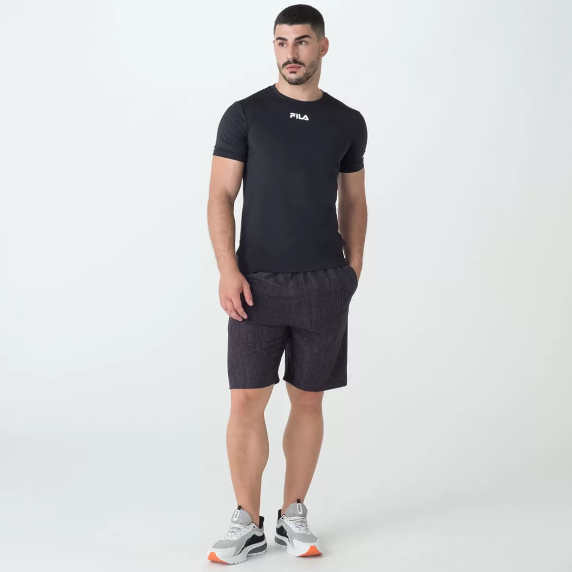 FILA Bermuda de Treino Estampada Element IV Masculina - * Academia e treino | Academia e treino