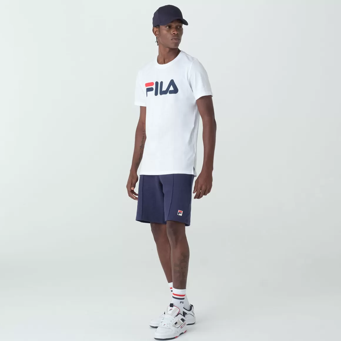 FILA Bermuda em Algodão Masculina Bonadi Marinho - * Heritage | Bermudas