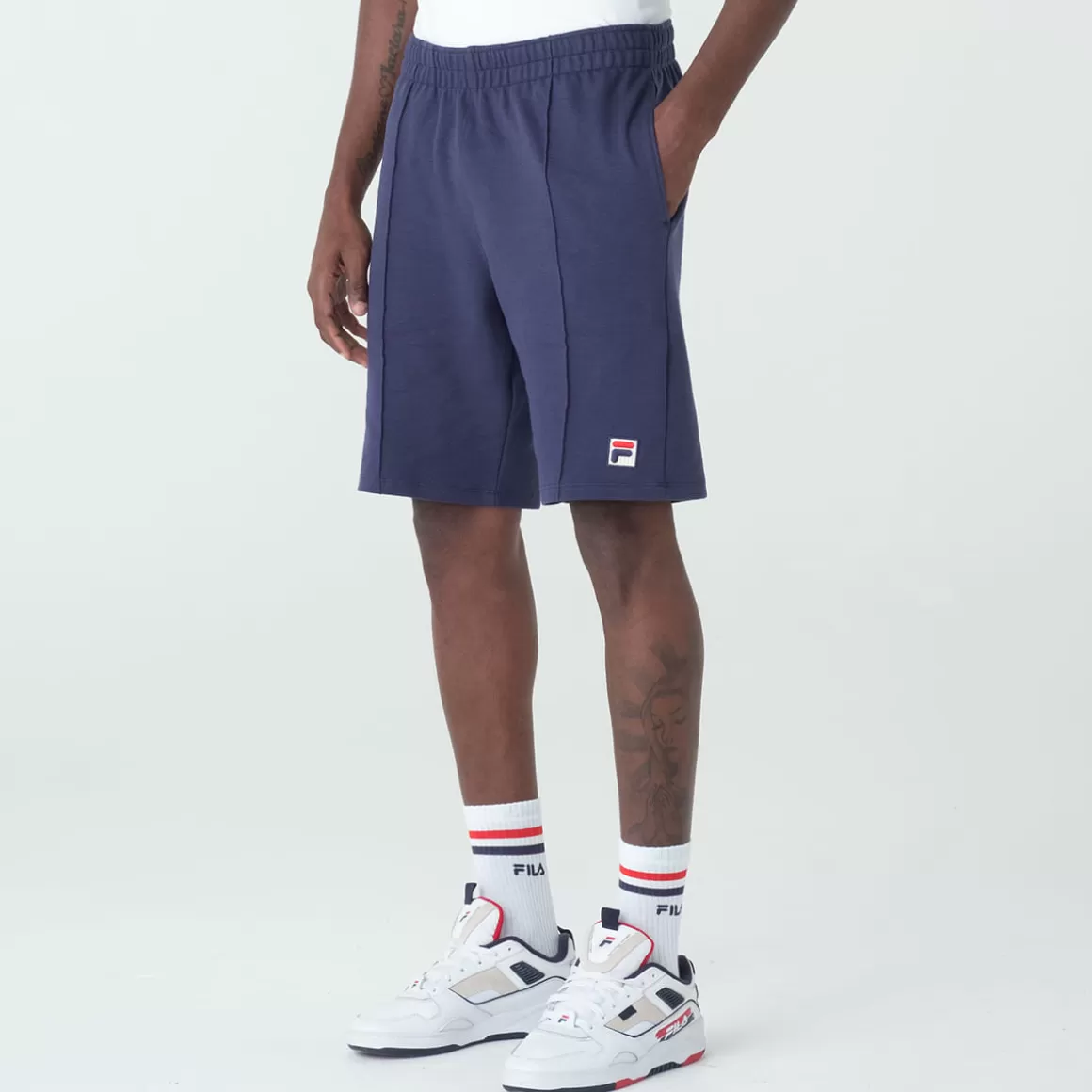 FILA Bermuda em Algodão Masculina Bonadi Marinho - * Heritage | Bermudas