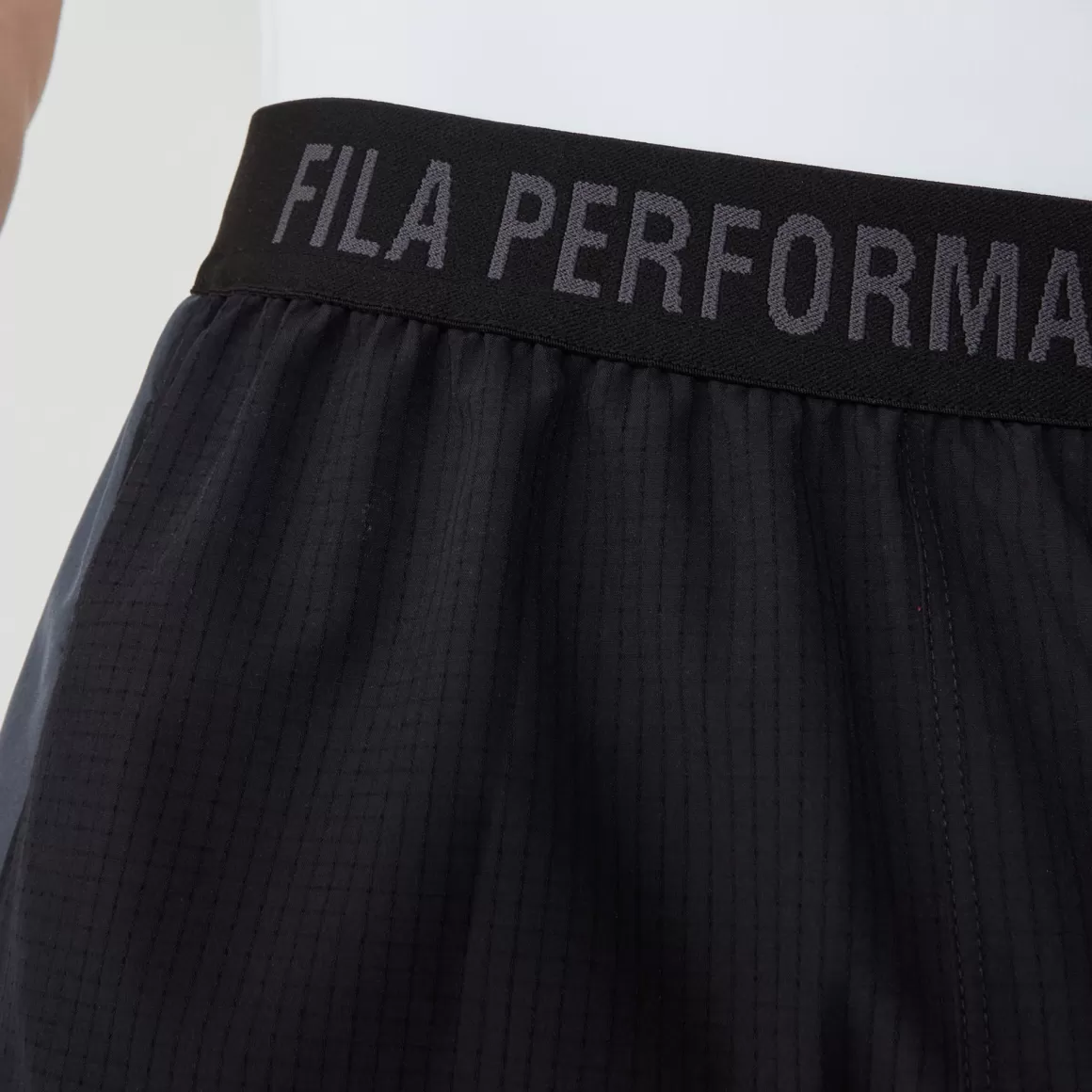FILA Bermuda Esportiva Masculina Train - 9" Preta e Cinza - * Academia e treino | Academia e treino