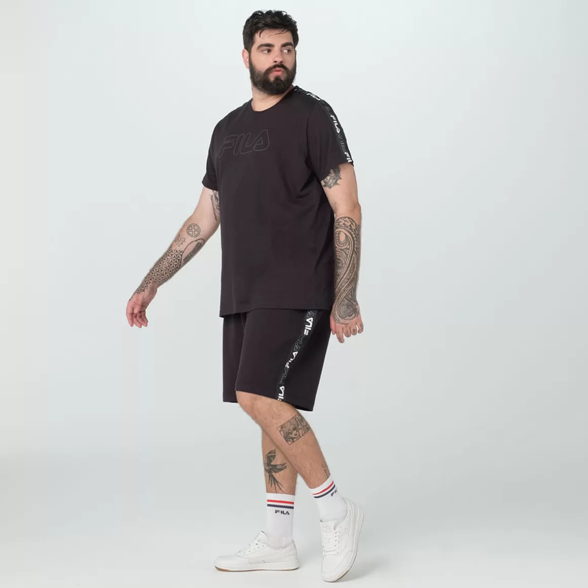 FILA Bermuda Basic Tape Plus Masculina - * Lifestyle | Bermudas