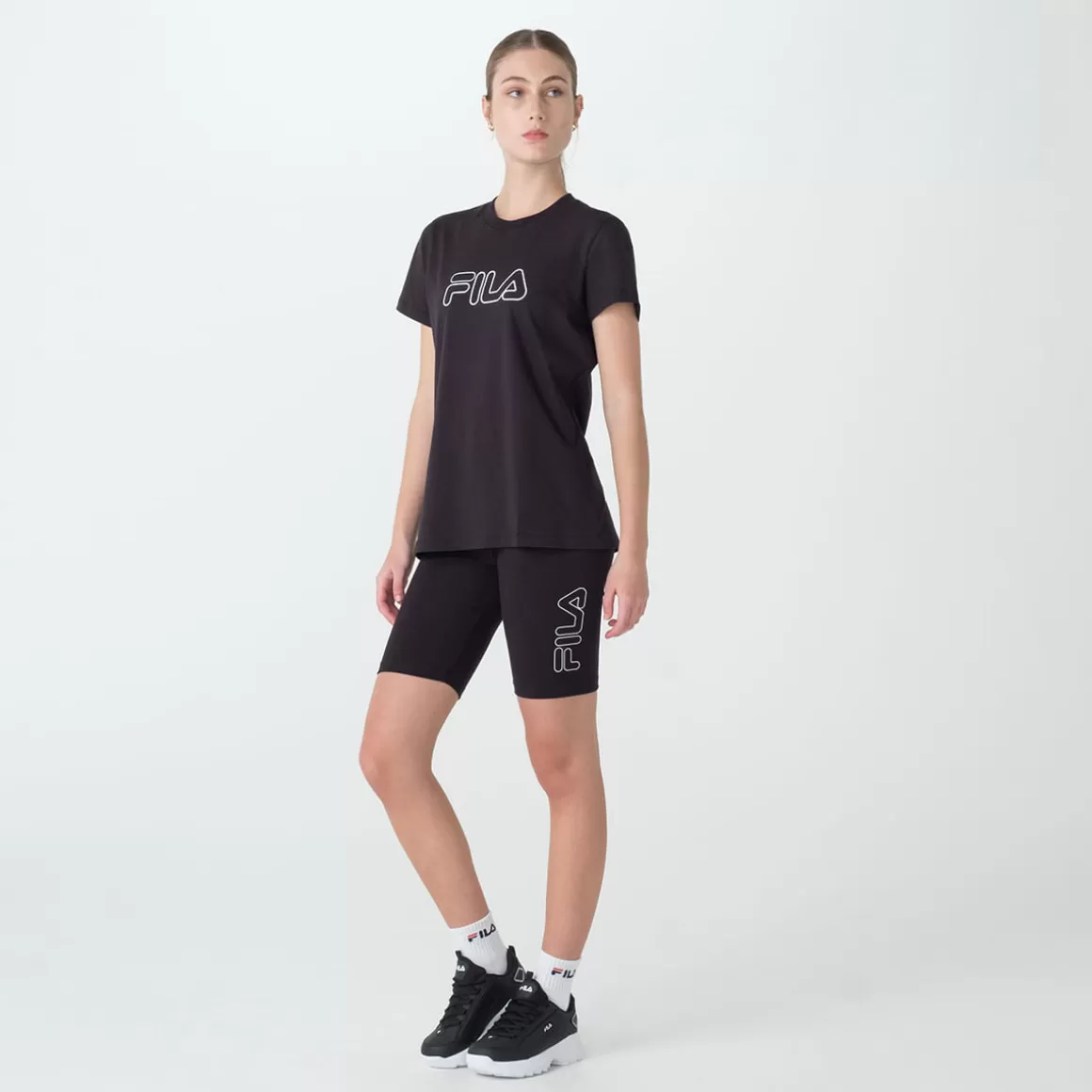 FILA Bermuda Biker Basic Outline Feminina - * Shorts, saias e skorts