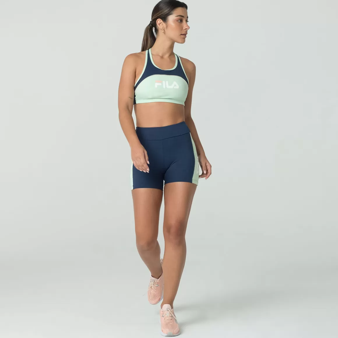 FILA Bermuda Letter Fit Feminina - * Respirabilidade | Academia e treino