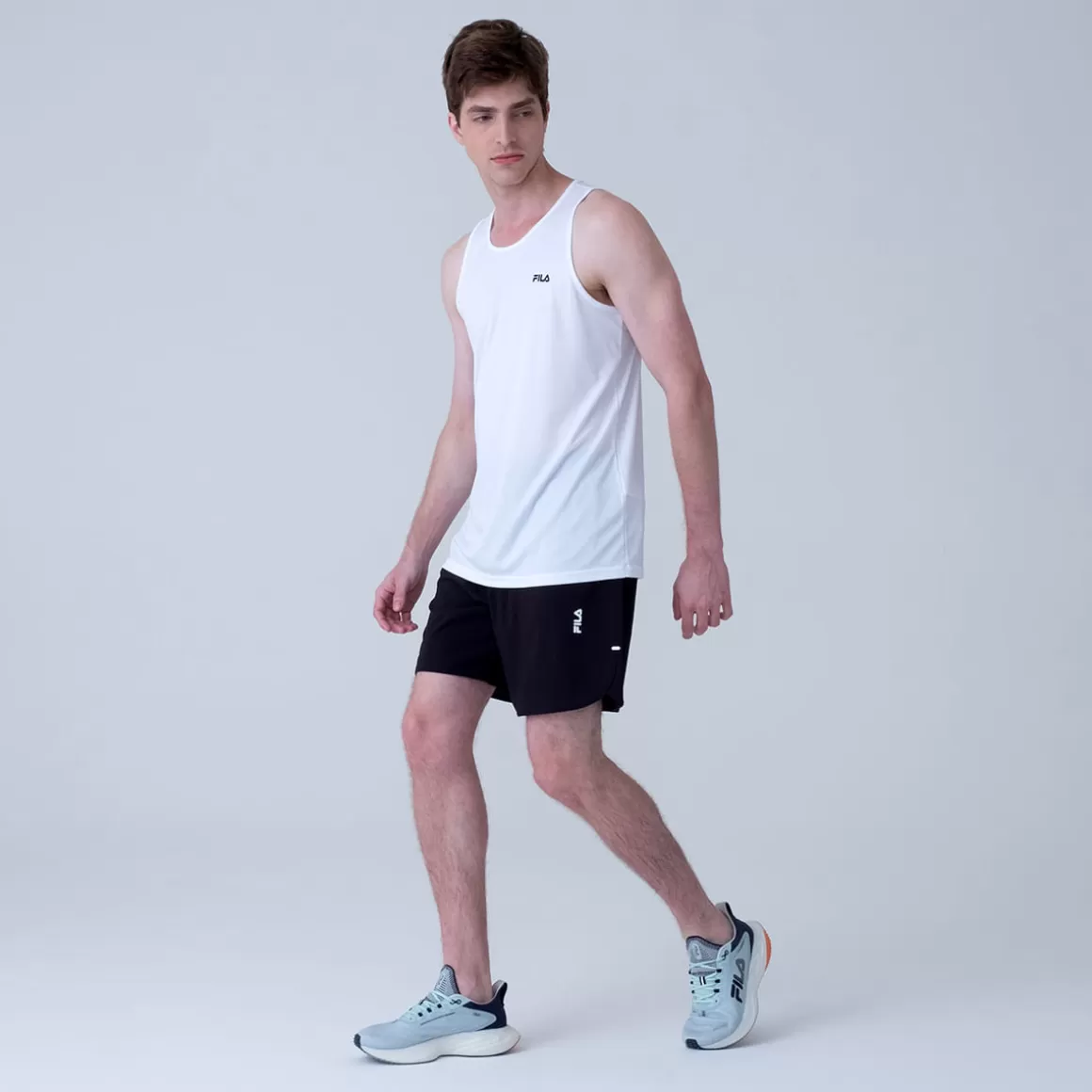 FILA Bermuda Performance Double 7 II Masculina - * Respirabilidade | Caminhada e corrida