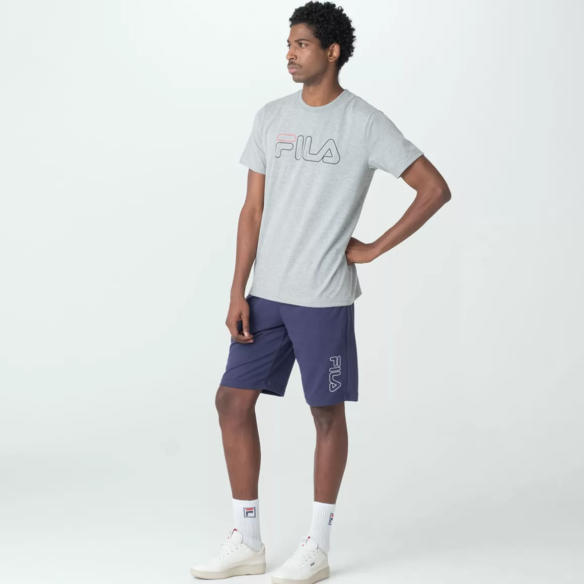 FILA Bermuda Practical Logo Outline Masculina - * Lifestyle | Bermudas