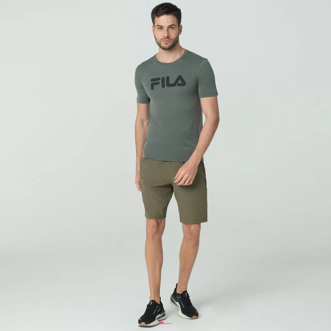 FILA Bermuda Zip II - 8,5" Masculina - * Academia e treino | Academia e treino