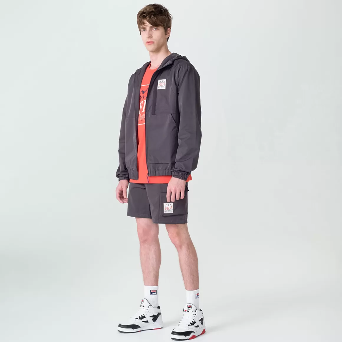 FILA Bermuda Masculina Henry Reflective Ripstop Cinza - * Heritage | Bermudas