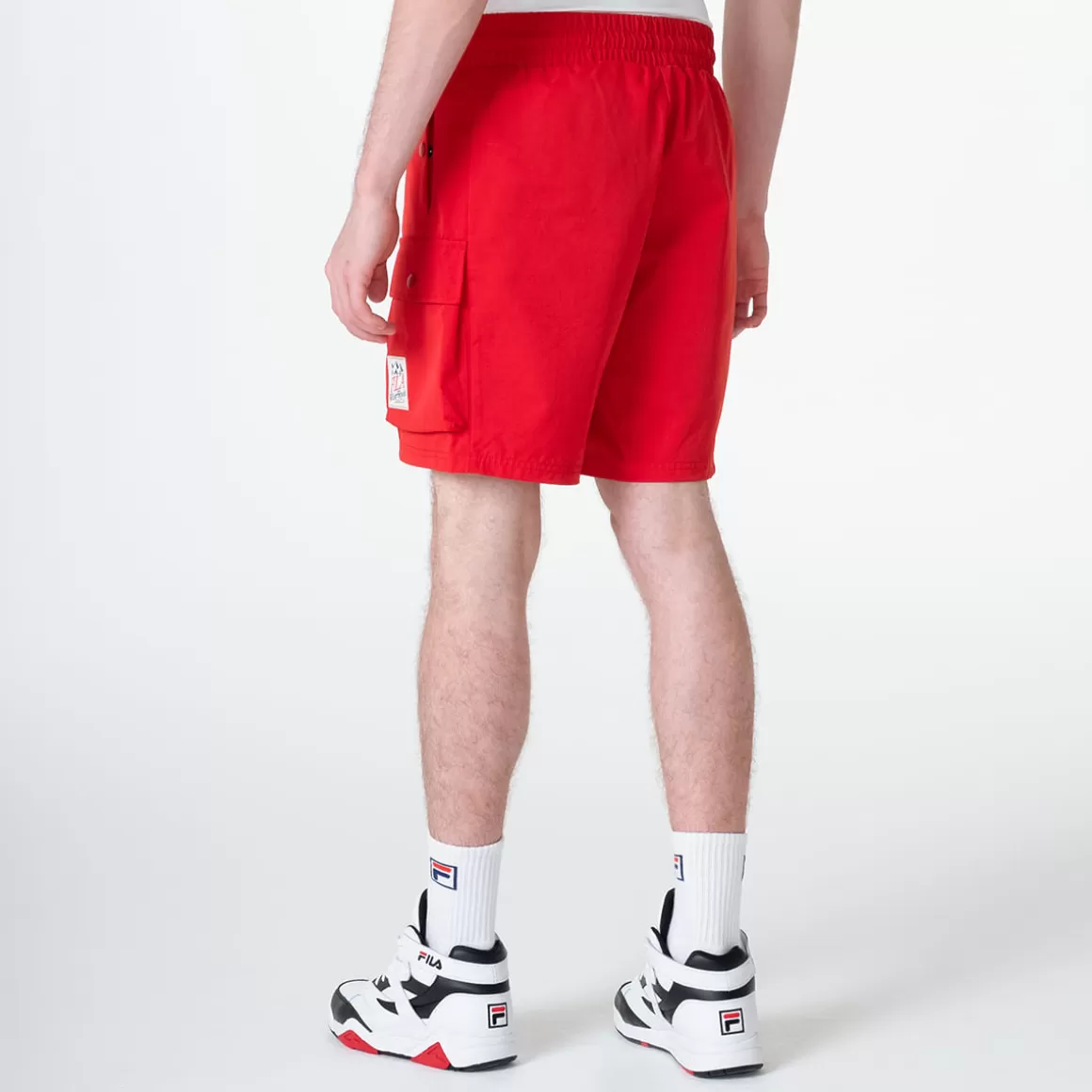 FILA Bermuda Masculina Henry Reflective Ripstop Vermelho - * Heritage | Bermudas