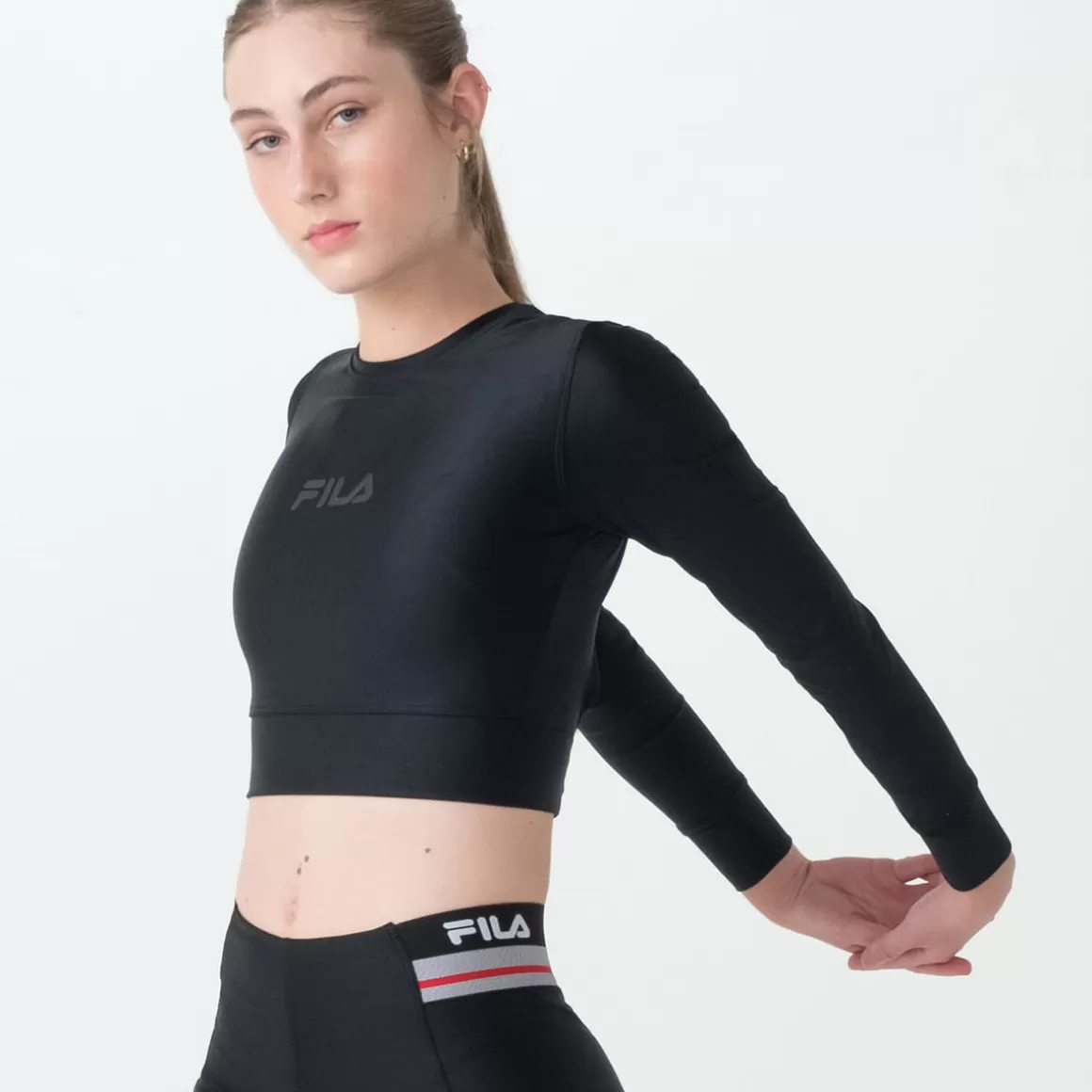 FILA Blusa Manga Longa Double Elastic Feminina - * Respirabilidade | Compressão