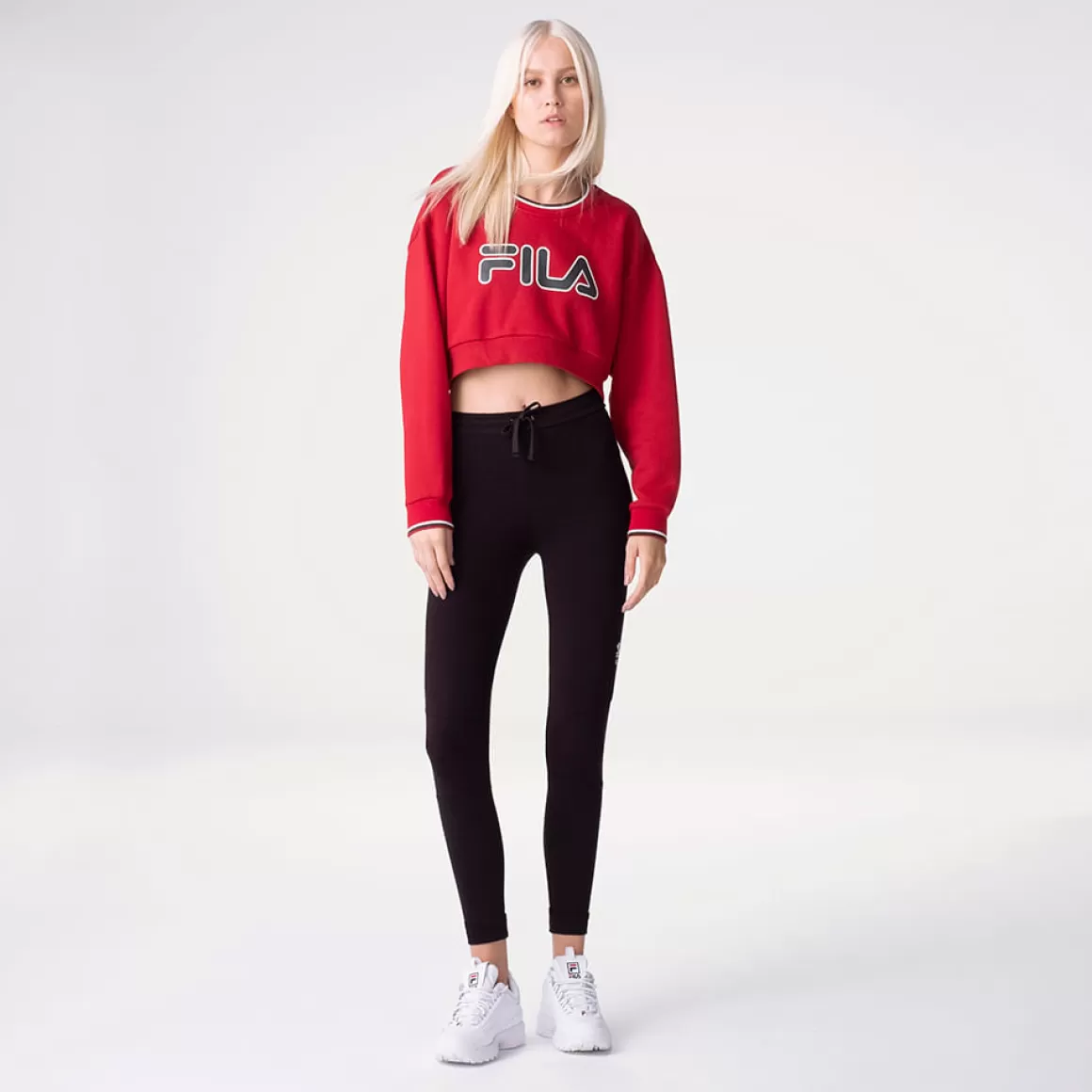 FILA Blusa Manga Longa Heritage Crop Pullover Feminina - * Heritage | Blusas, camisetas e regatas