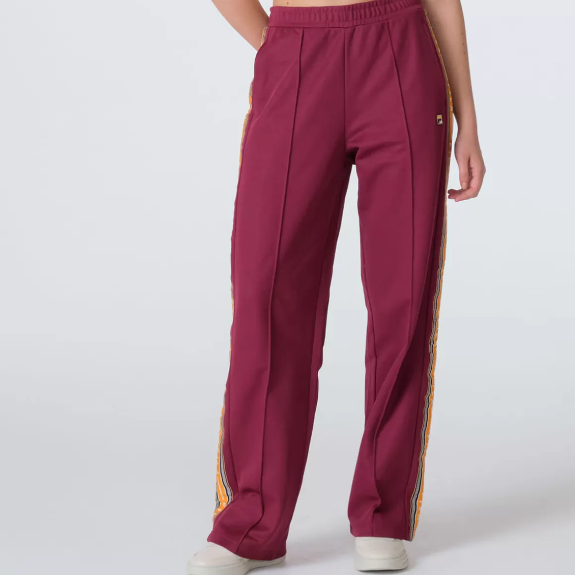 FILA Calça Casual Feminina Ella Track W/ Tape Bordô - * Heritage | Leggings e calças