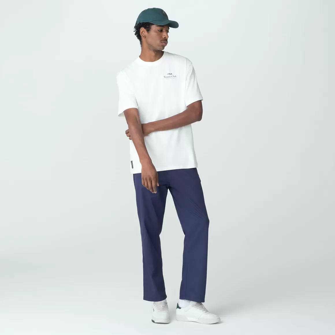 FILA Calça de Sarja Masculina Tennis Club Marinho - * Heritage | Calças