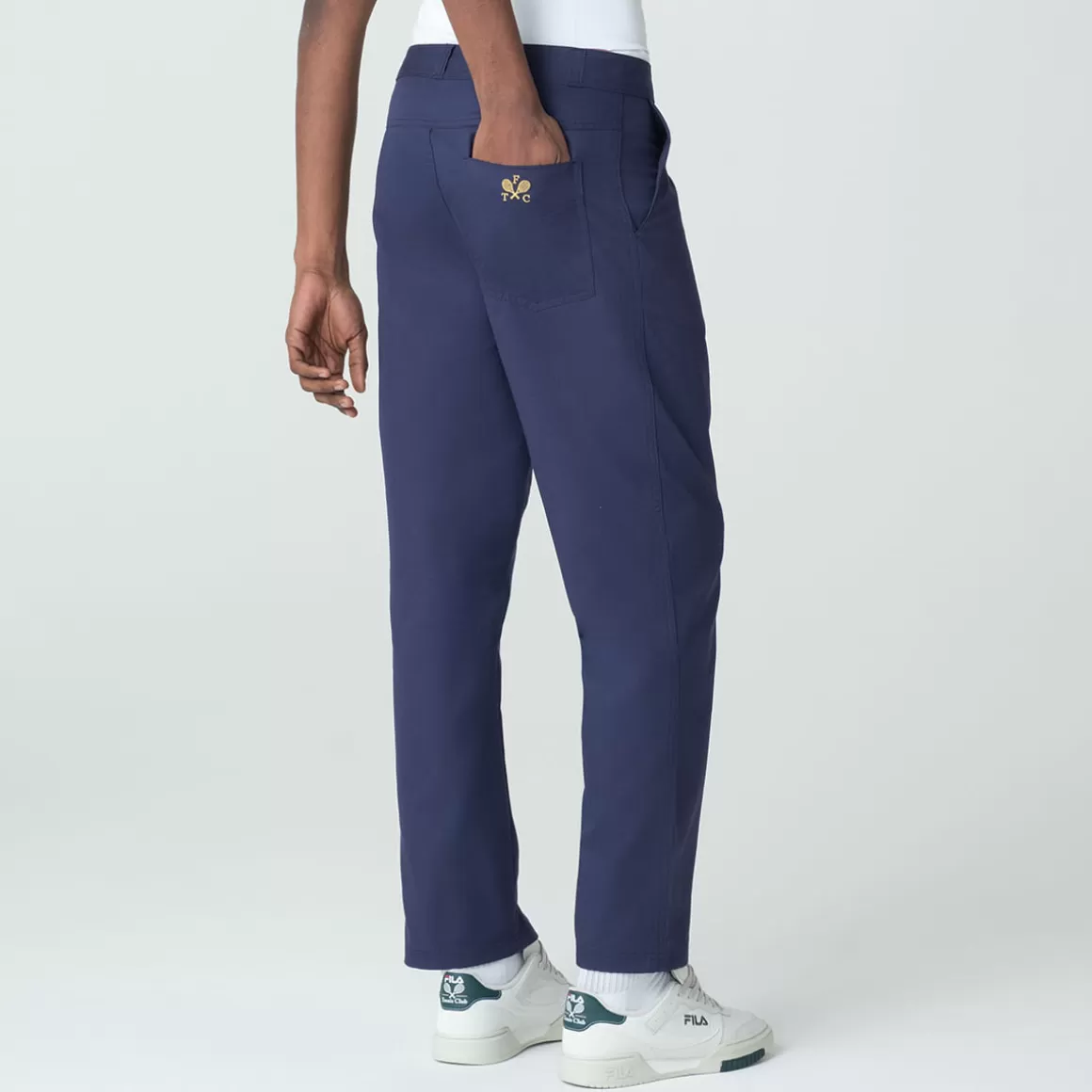 FILA Calça de Sarja Masculina Tennis Club Marinho - * Heritage | Calças