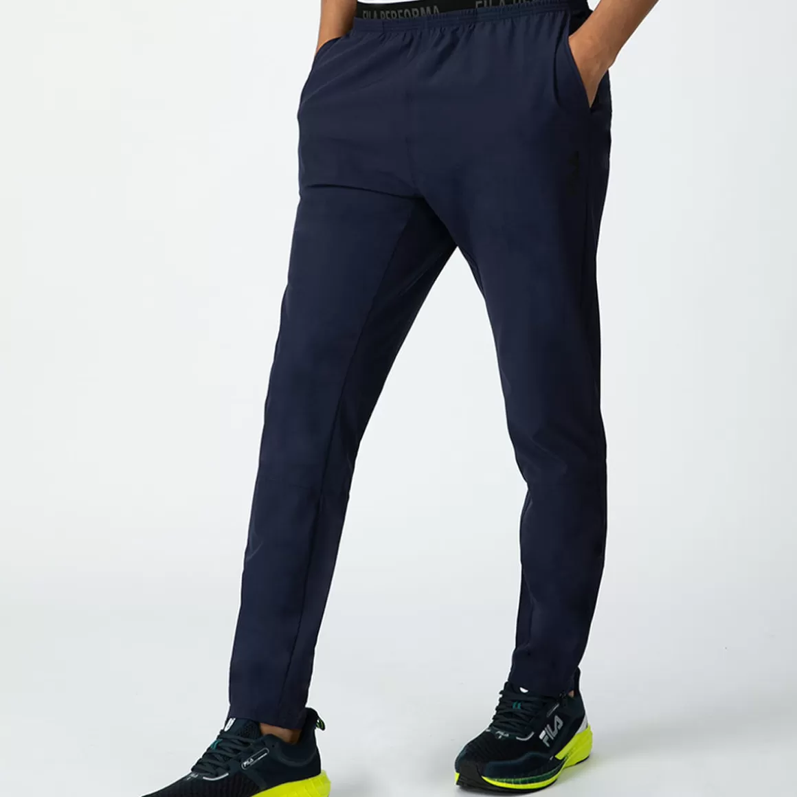 FILA Calça Esportiva Poliéster Masculina Slim Zip - * Academia e treino | Academia e treino