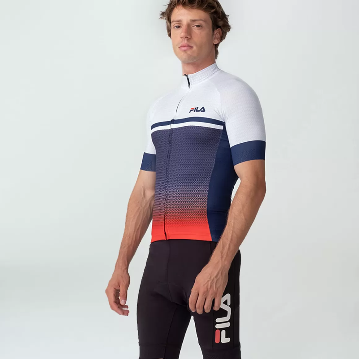 FILA Camisa Cycling Masculina - * Roupas com Proteção UV | Academia e treino