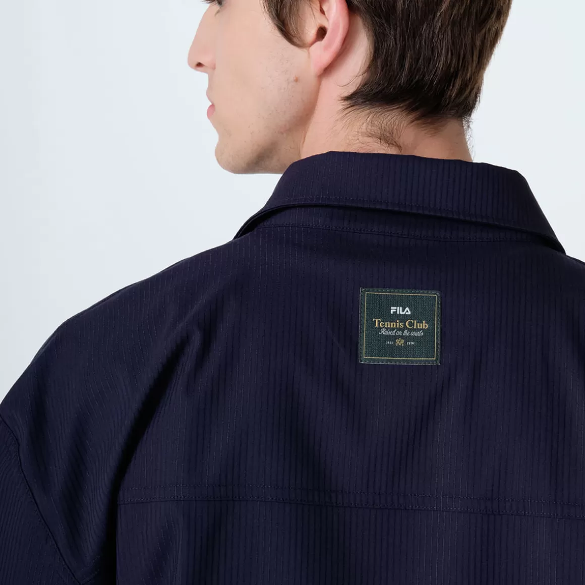 FILA Camisa Oversized de Botão Unisex Tennis Club Marinho - * Heritage | Camisetas e regatas