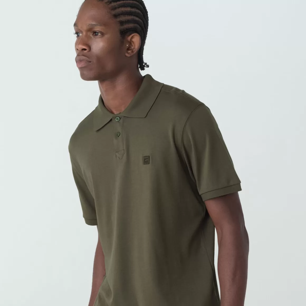 FILA Camisa Polo Masculina Italian Fit Pima Verde Oliva - * Heritage | Polos