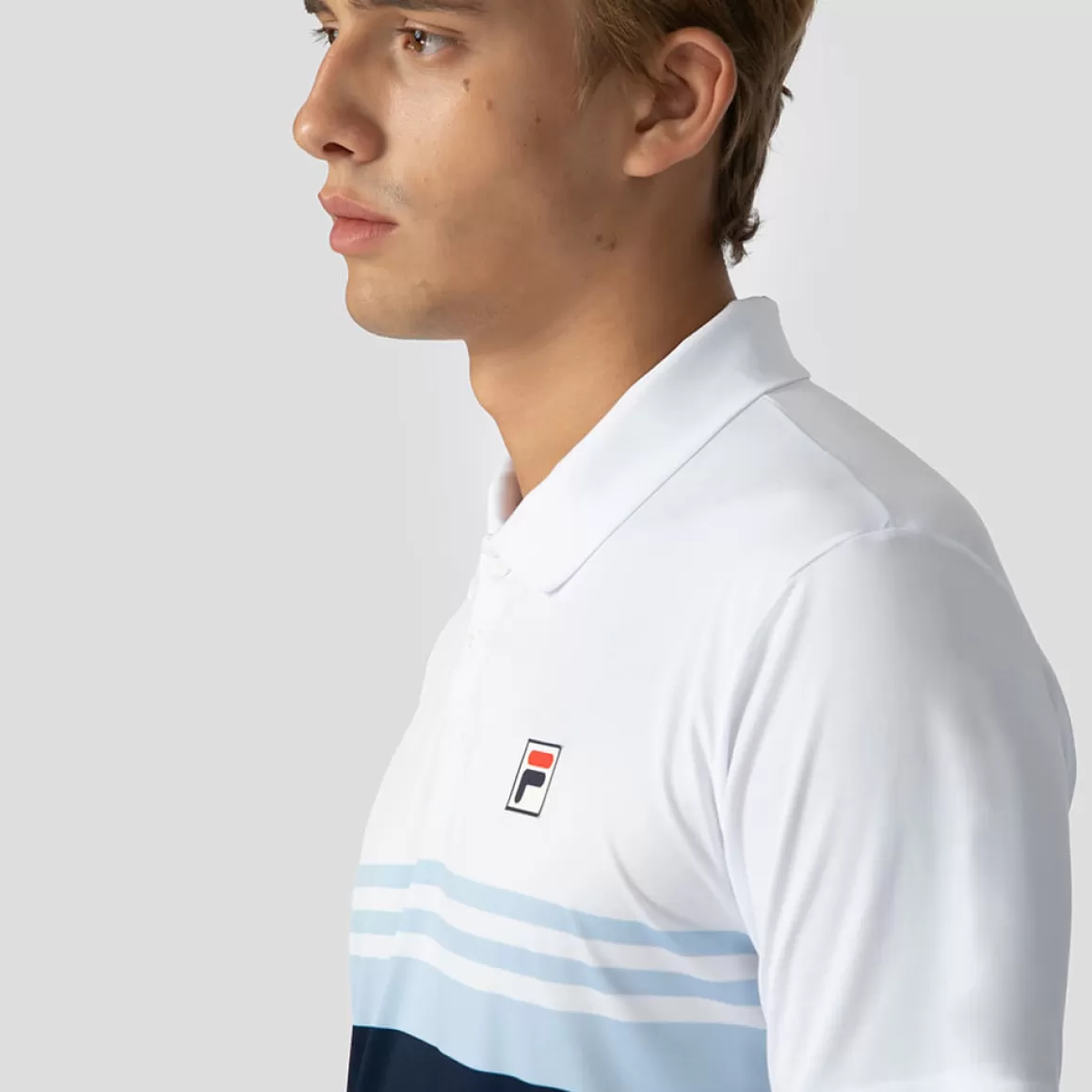 FILA Camisa Polo Masculina Tennis Graphics - * Respirabilidade | Roupas com Proteção UV