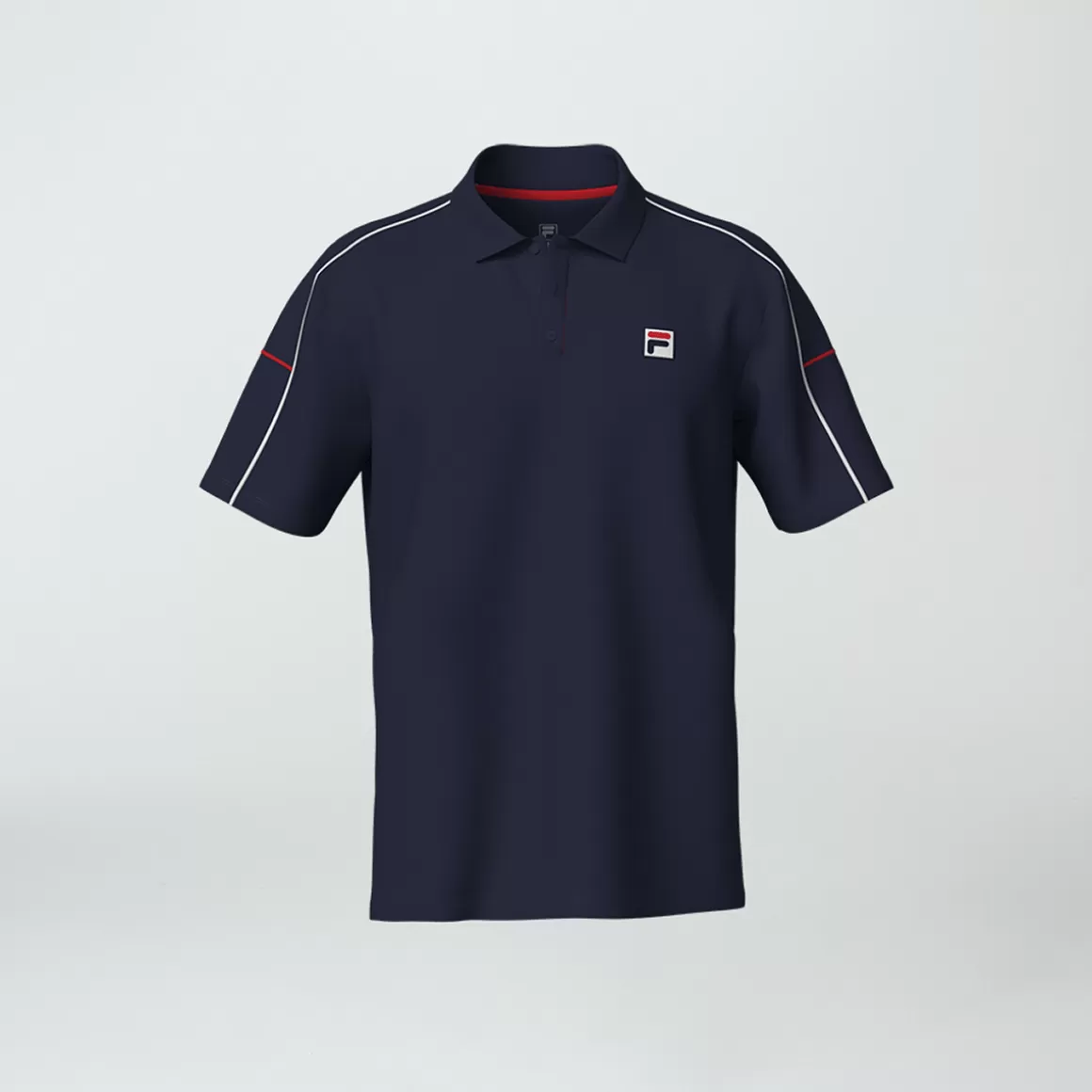 FILA Camisa Polo Tenista Masculina Tennis Line Marinho - * Respirabilidade | Roupas com Proteção UV