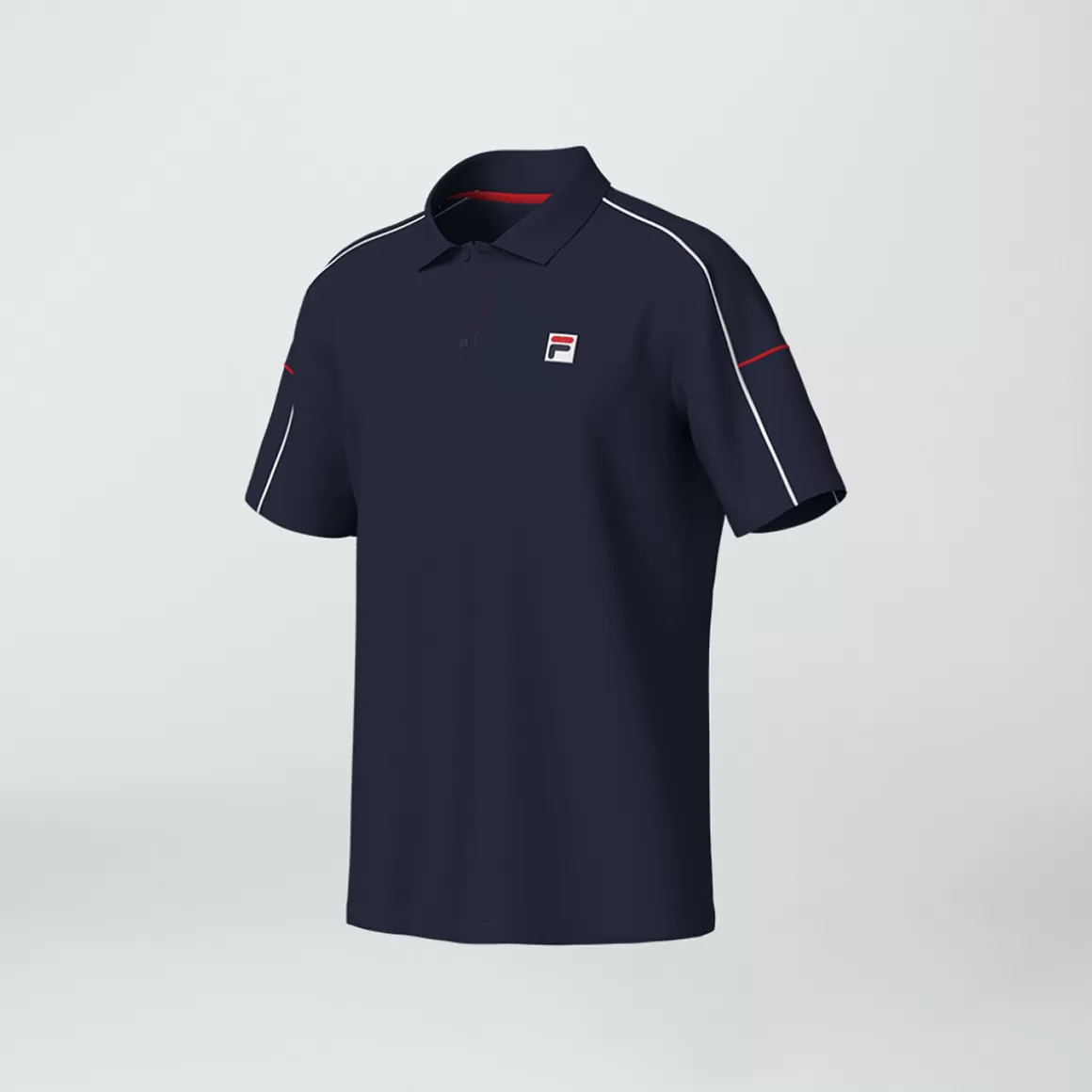 FILA Camisa Polo Tenista Masculina Tennis Line Marinho - * Respirabilidade | Roupas com Proteção UV