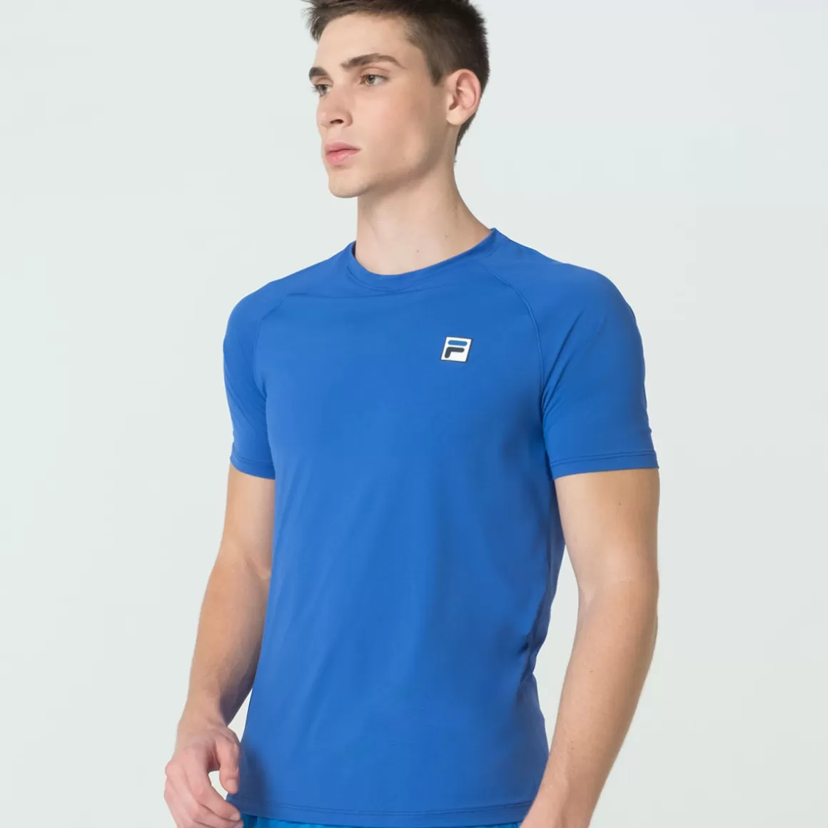 FILA Camiseta Beach Tennis Eco Masculina Azul - * Respirabilidade | Controle de temperatura