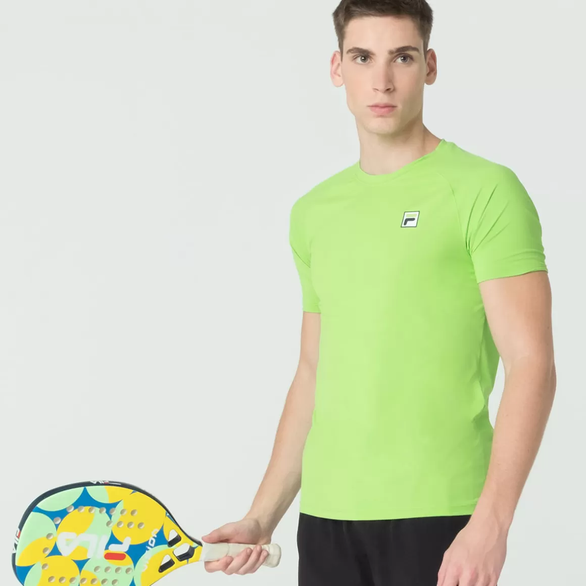 FILA Camiseta Beach Tennis Eco Masculina Verde - * Respirabilidade | Controle de temperatura