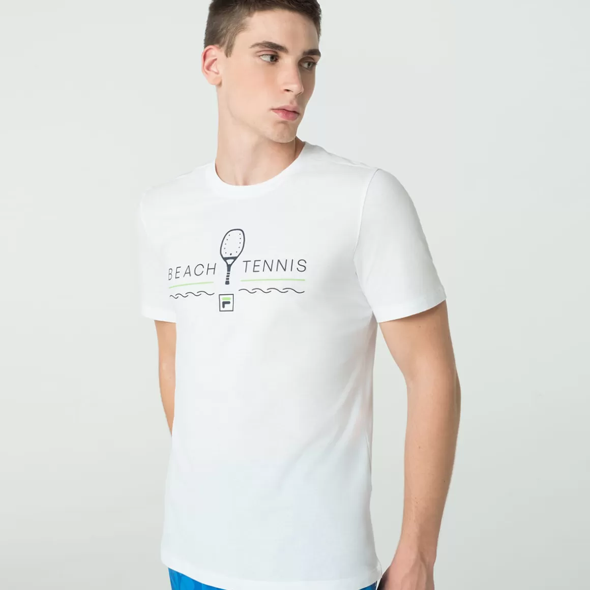 FILA Camiseta Beach Tennis Masculina Beach Club II Branca - * Beach tennis | Camisetas e regatas