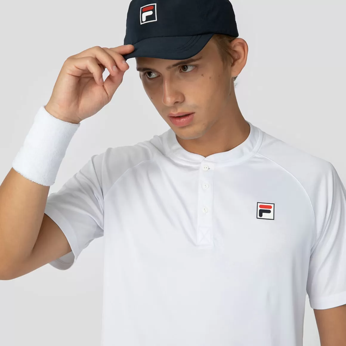 FILA Camiseta Branca Masculina Cinci Fbox II - * Roupas com Proteção UV | Tennis