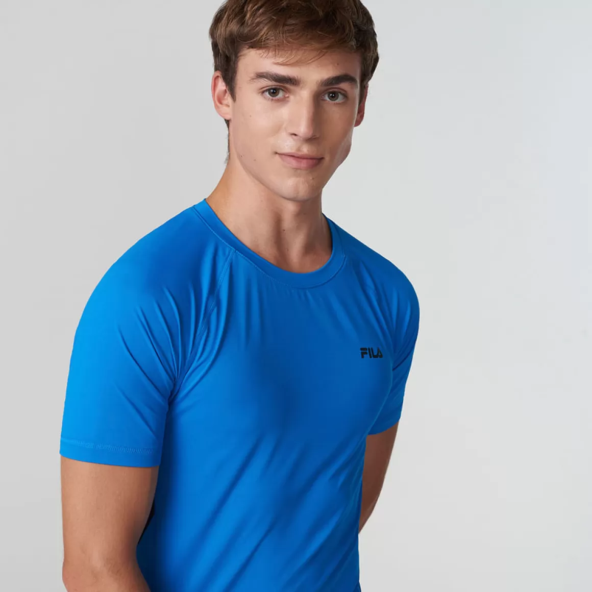 FILA Camiseta Breeze Slim Masculina - * Roupas com Proteção UV