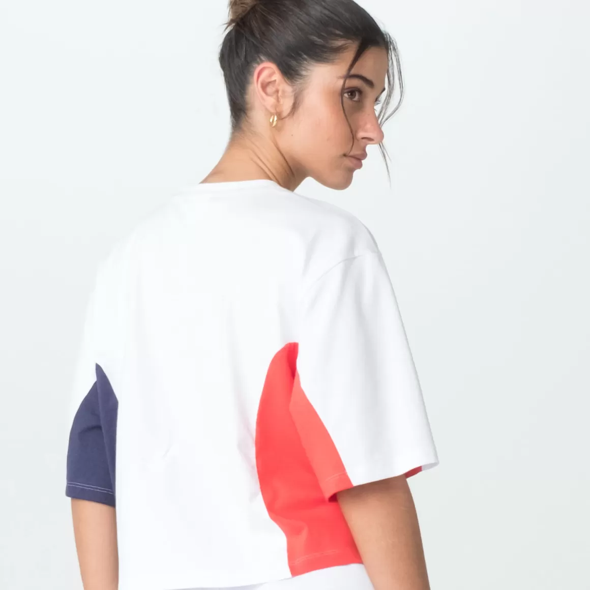 FILA Camiseta Casual Feminina Color Block Letter Branca - * Lifestyle | Blusas, camisetas e regatas