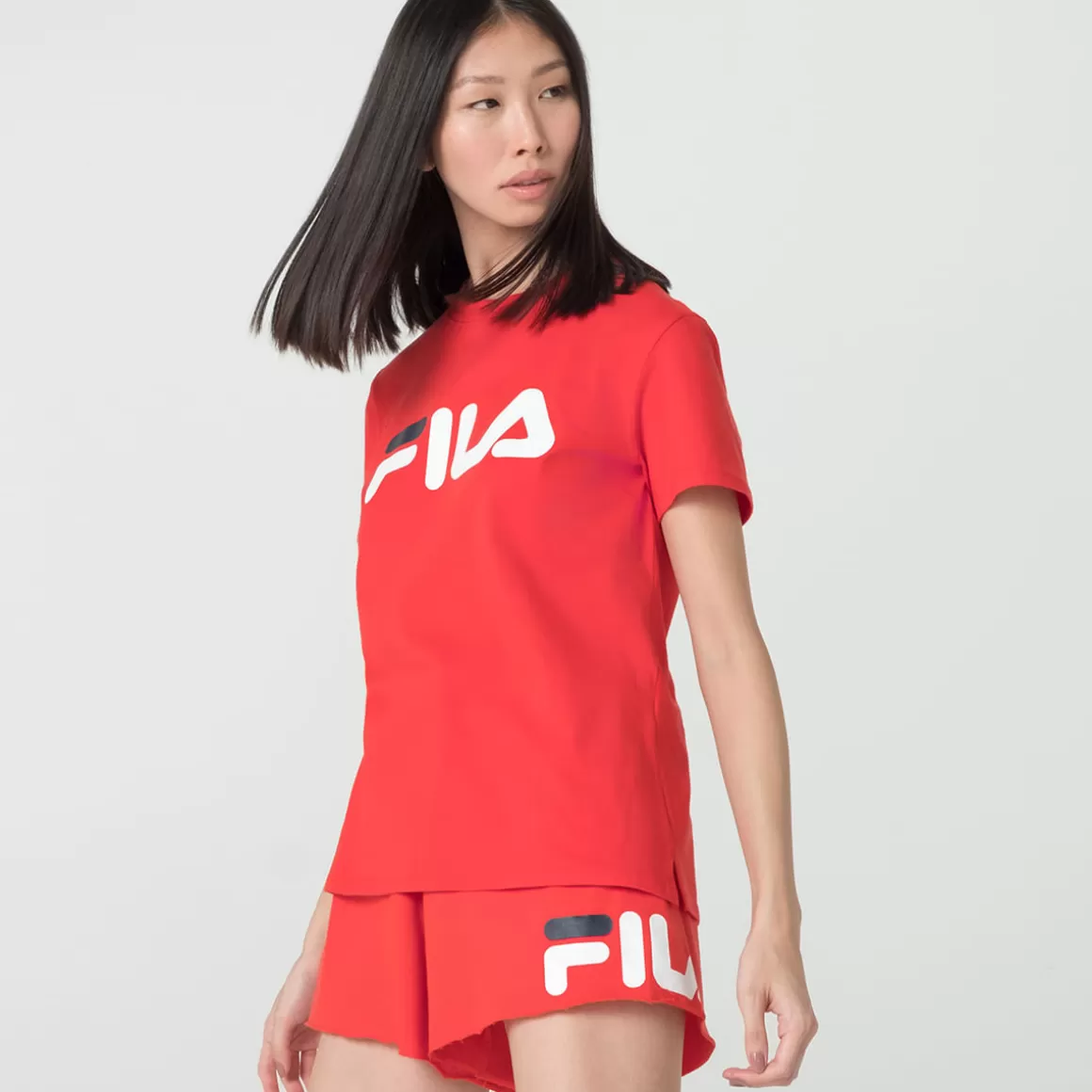 FILA Camiseta Casual Feminina Letter Premium II Vermelho - * Blusas, camisetas e regatas