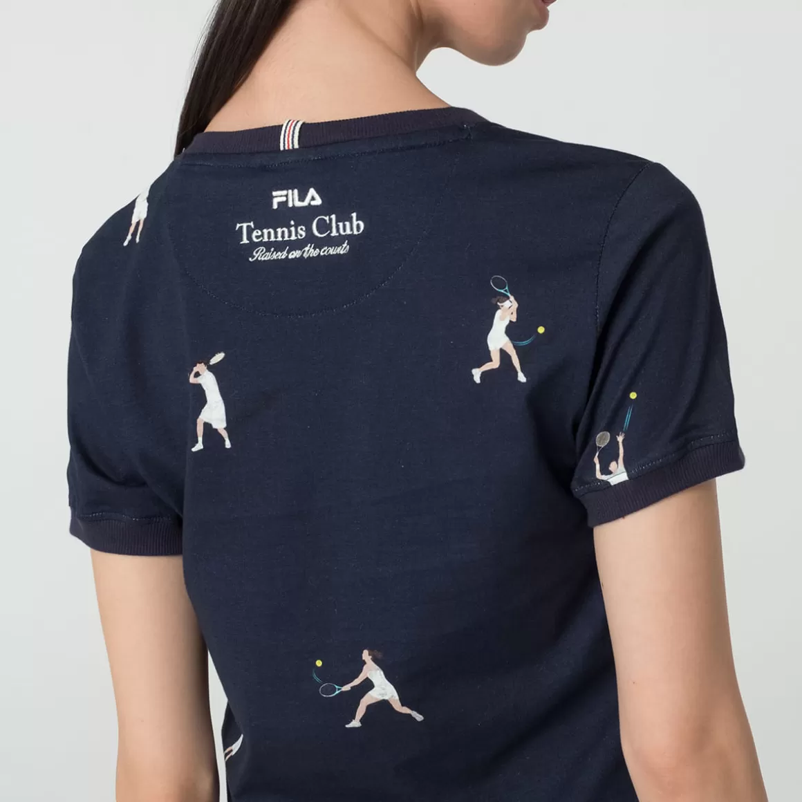 FILA Camiseta Casual Feminina Tennis Club Marinho - * Heritage | Blusas, camisetas e regatas