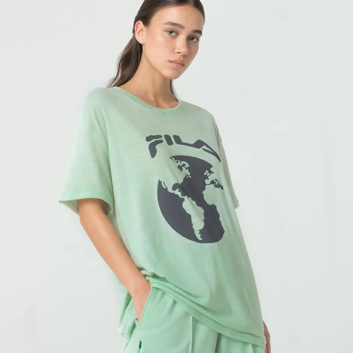 FILA Camiseta Casual Unisex Change the Future Verde - * Heritage | Camisetas e regatas