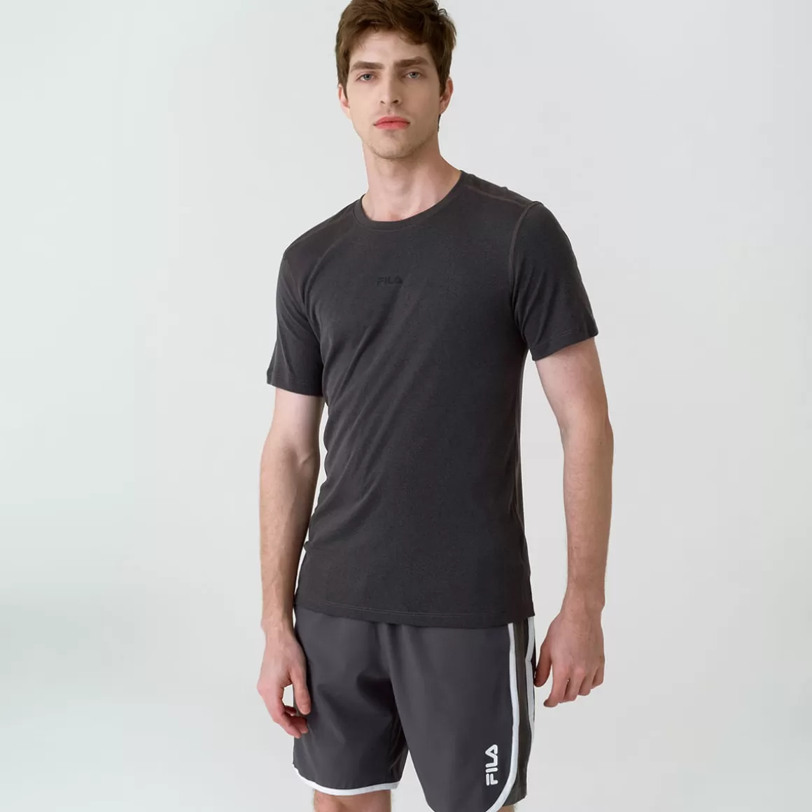 FILA Camiseta Esportiva Masculina Eclipse Mesh Preta - * Respirabilidade | Roupas com Proteção UV