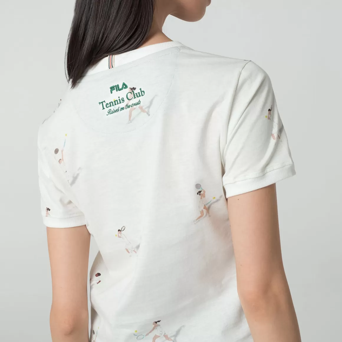 FILA Camiseta Estampada Feminina Tennis Club Off White - * Heritage | Blusas, camisetas e regatas