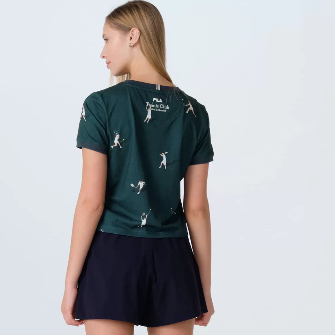 FILA Camiseta Estampada Feminina Tennis Club Verde - * Heritage | Blusas, camisetas e regatas