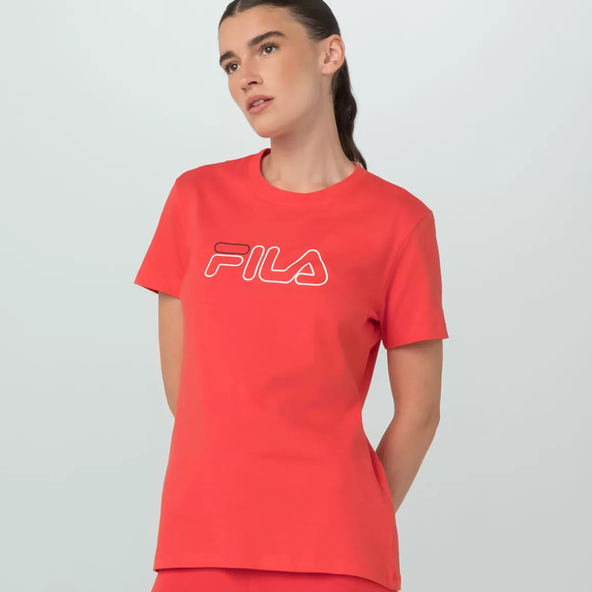 FILA Camiseta Basic Outline Feminina - * Lifestyle | Blusas, camisetas e regatas