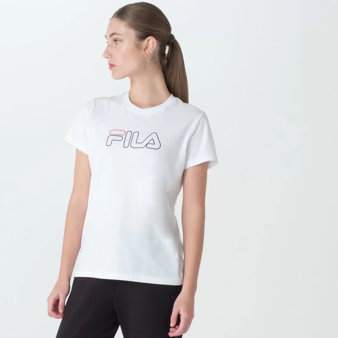 FILA Camiseta Basic Outline Feminina - * Blusas, camisetas e regatas