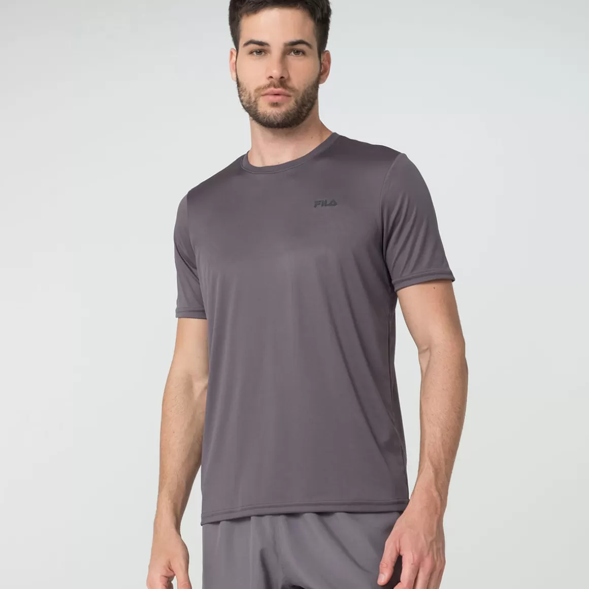 FILA Camiseta Basic Sports Polygin Masculina - * Roupas com Proteção UV | Academia e treino