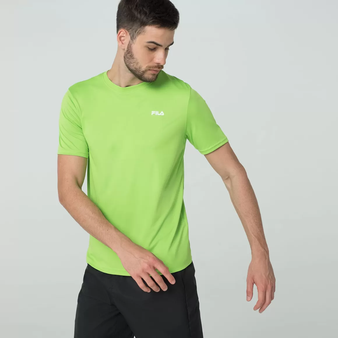 FILA Camiseta Basic Sports Polygin Masculina - * Roupas com Proteção UV | Academia e treino