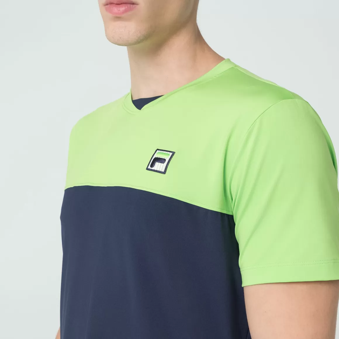 FILA Camiseta Block Masculina - * Roupas com Proteção UV | Tennis