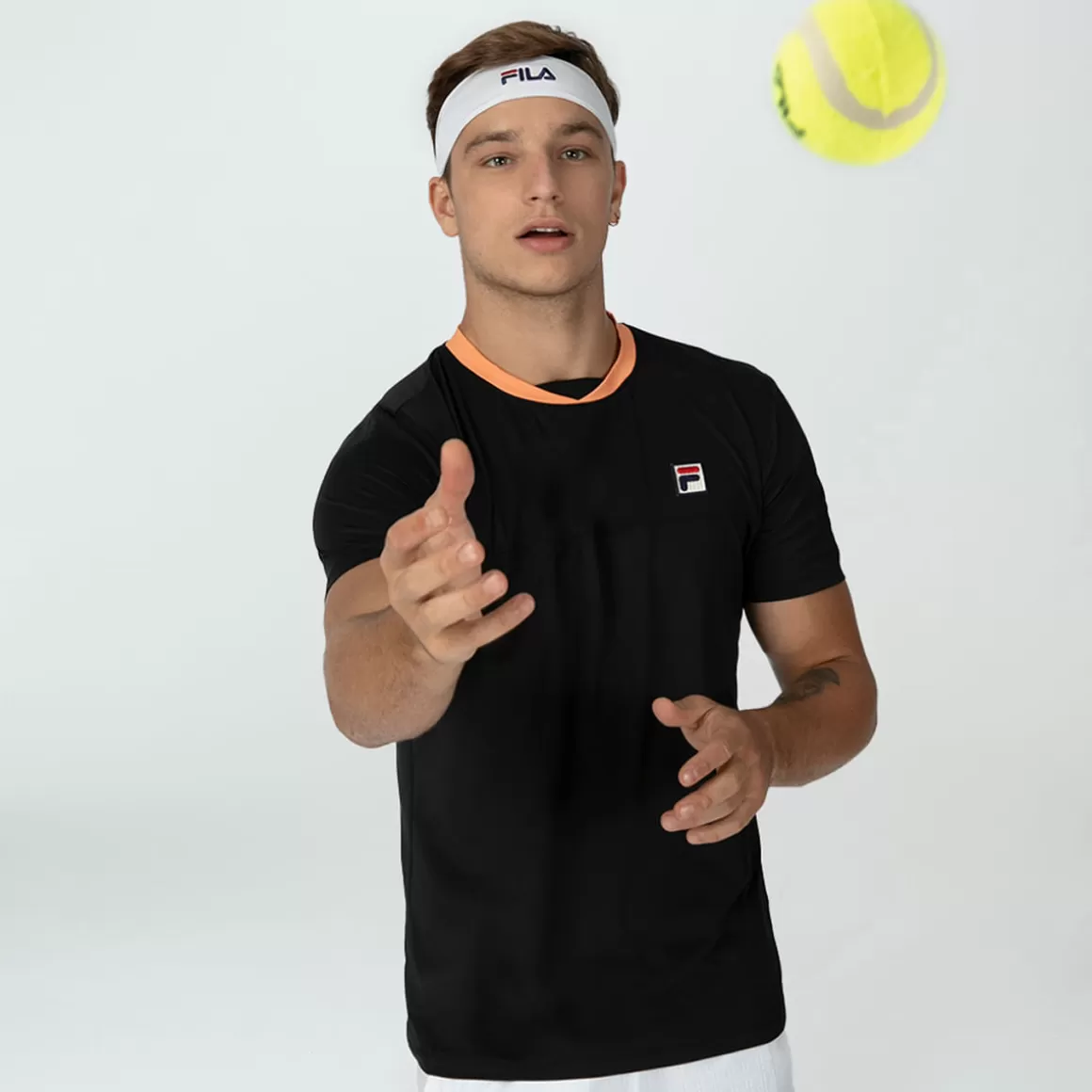 FILA Camiseta Block Masculina - * Roupas com Proteção UV | Tennis