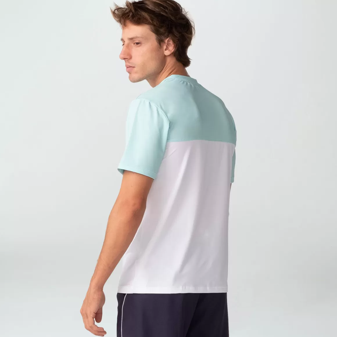 FILA Camiseta Block Masculina - * Roupas com Proteção UV | Respirabilidade