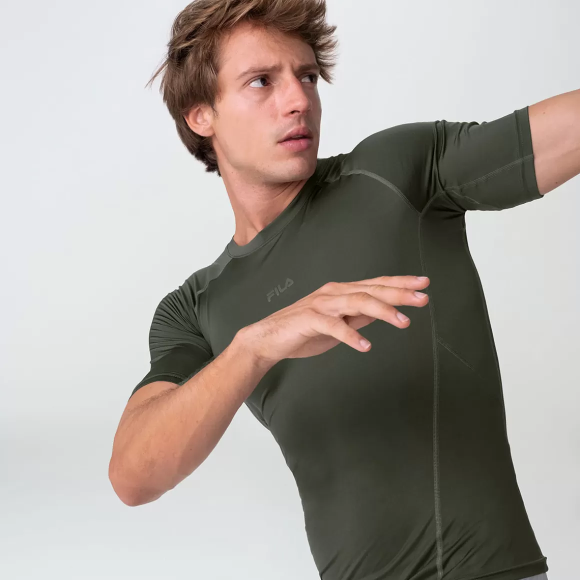 FILA Camiseta Compress Skin Masculina - * Respirabilidade | Roupas com Proteção UV