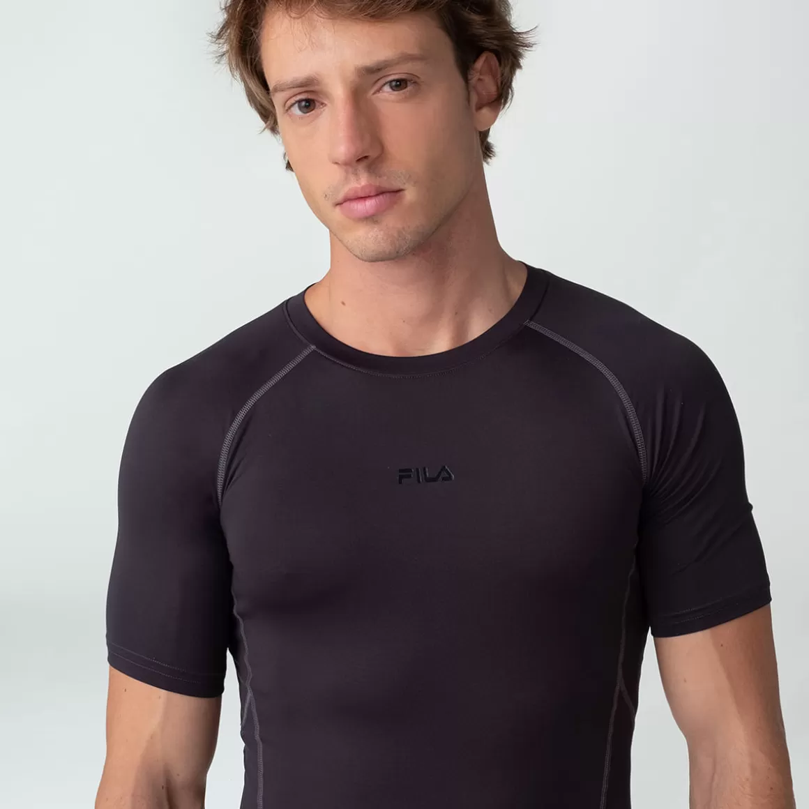 FILA Camiseta Compress Skin Masculina - * Roupas com Proteção UV | Academia e treino