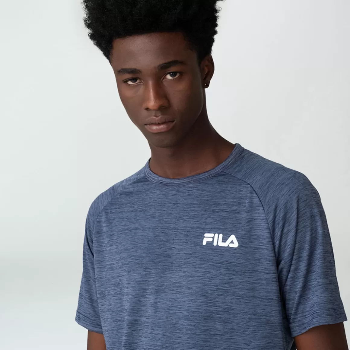 FILA Camiseta Sport Melange Masculina - * Respirabilidade | Academia e treino