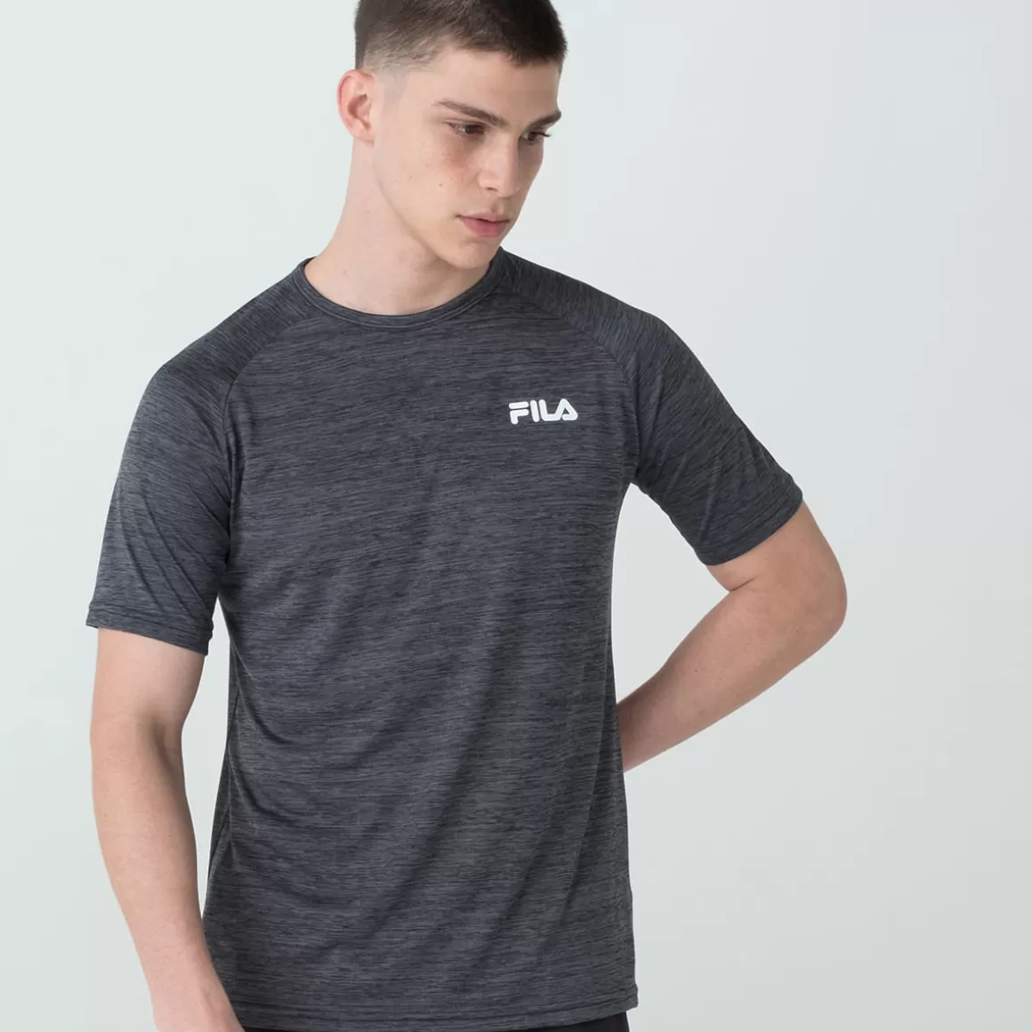 FILA Camiseta Sport Melange Masculina - * Respirabilidade | Academia e treino