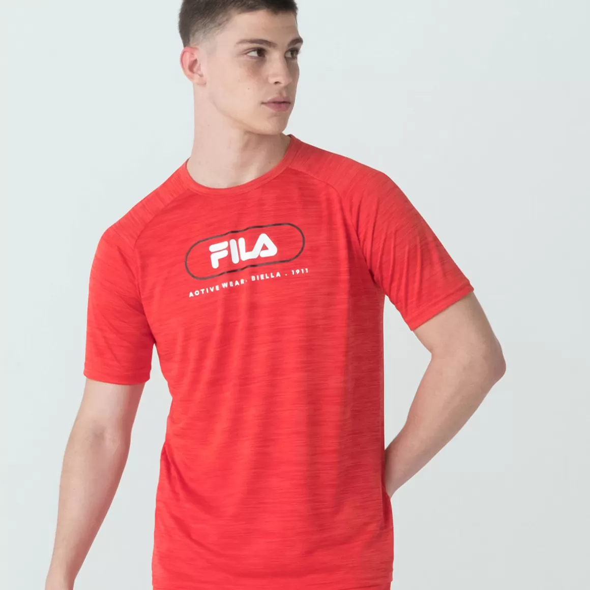 FILA Camiseta Sport Melange Masculina - * Respirabilidade | Academia e treino