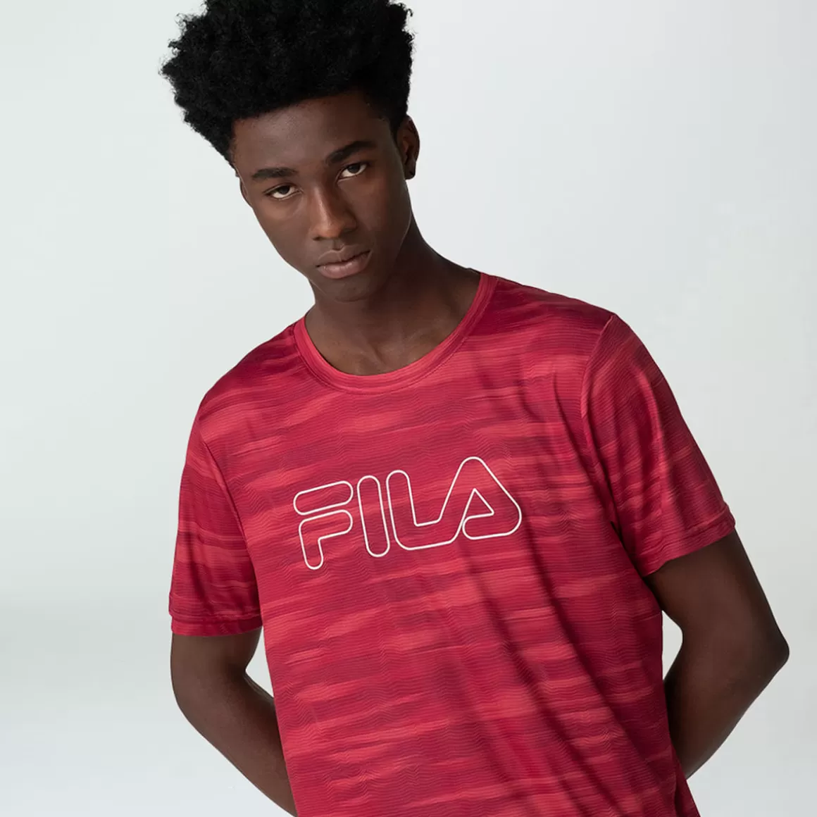 FILA Camiseta Sport Print Masculina - * Respirabilidade | Roupas com Proteção UV